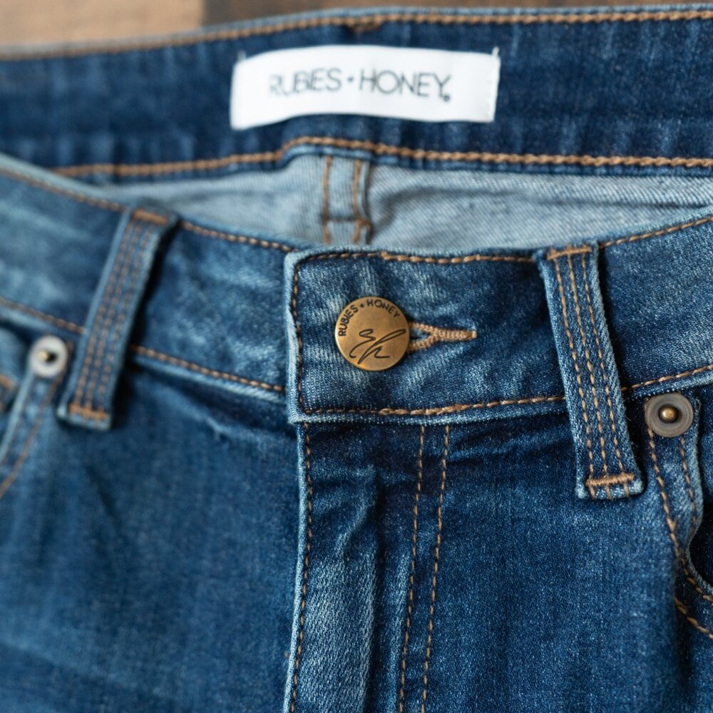 🆕 Lycra Stretch Dark Wash Skinny Jeans - Size 4/27 - Picture 11 of 14